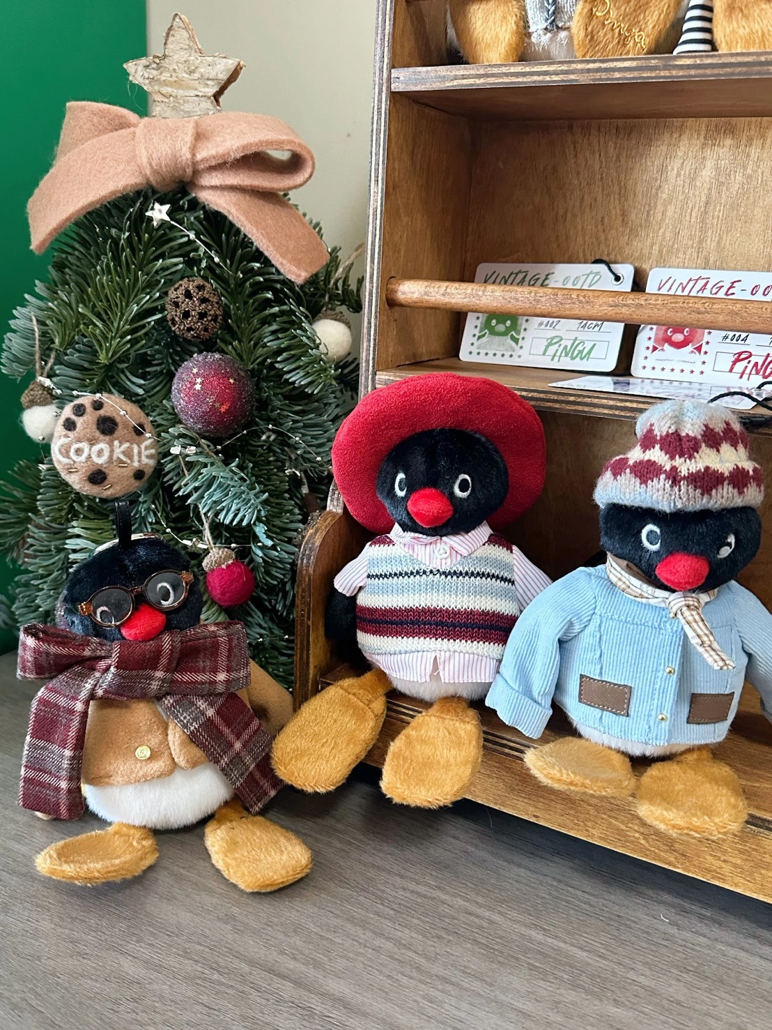 PINGU 45週年 美式復古 毛絨 吊飾 盲盒