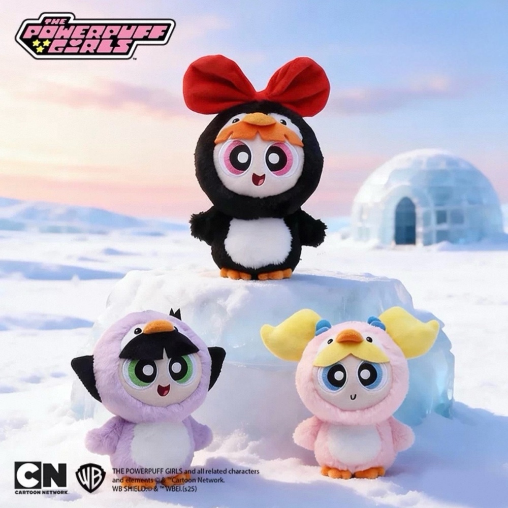 飛天小女警 扮企鵝裝 吊飾 毛絨掛件 可愛 絨毛