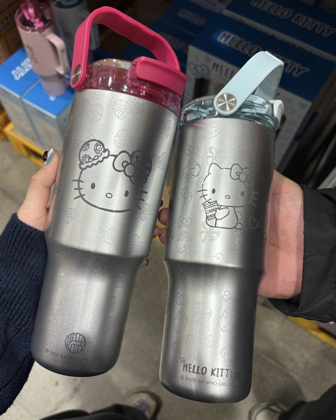 <現貨> 正版 授權 HELLO KITTY 保溫 保冰杯 不鏽鋼 2組裝 2色