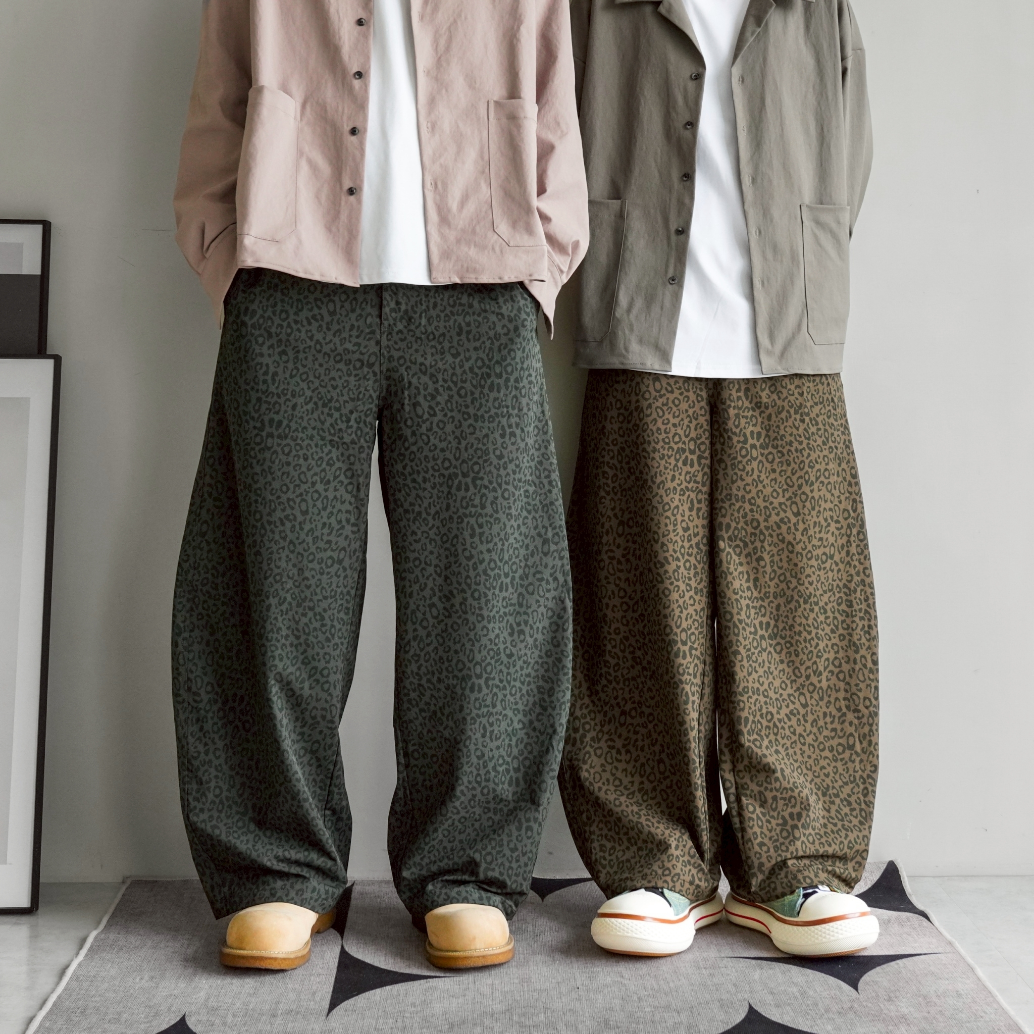 SBG 豹紋彈力彎刀長褲【SB8018】