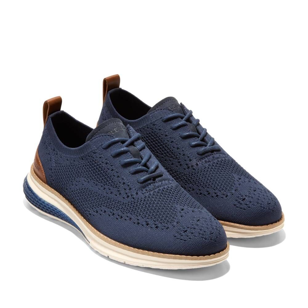 SHO-CCF1230-006 C40571-OG ENERGYWEAVE STITCHLITE WING OXFORDS 蓝色 (H款) (Size:40/40.5/41/41.5/42/42.5/43/43.5/44)