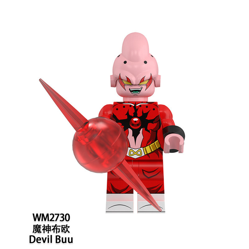 Dragon Ball Devil Buu Custom Minifigures Fit Lego WM6185 WM2730