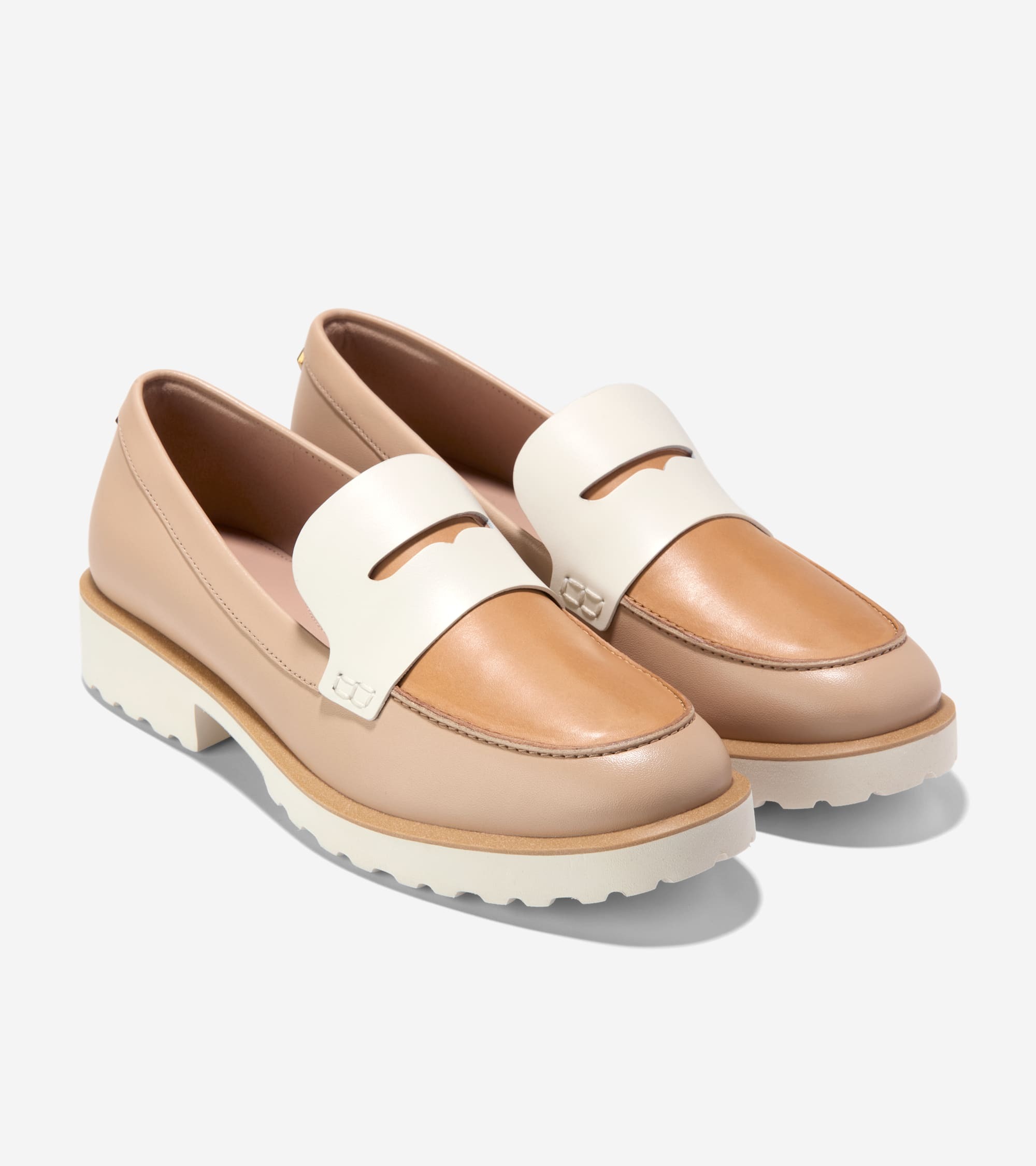 SHO-CCF1230-025 W32924-GENEVA LOAFER 米色 (AJ款) (Size:35/35.5/36/37/37.5/38/38.5/39/39.5)