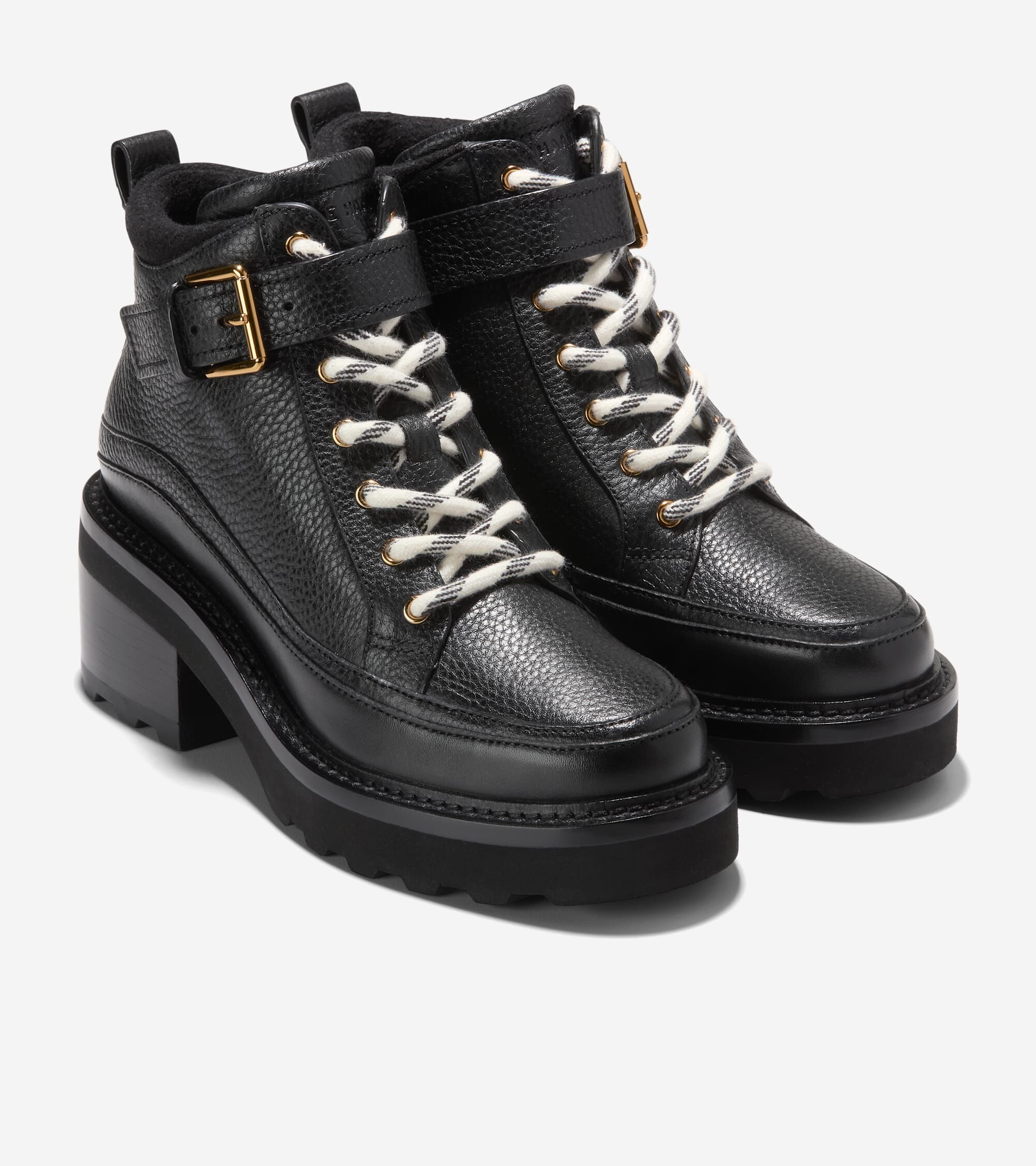 SHO-CCF1230-041 W34549-SHIBLEY WP LACE UP BOOTIES 黑色 (BG款) (Size:35/35.5/36/37.5/38/38.5/39/39.5)