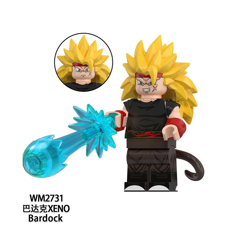 Dragon Ball Bardock Custom Minifigures Fit Lego WM6185 WM2731