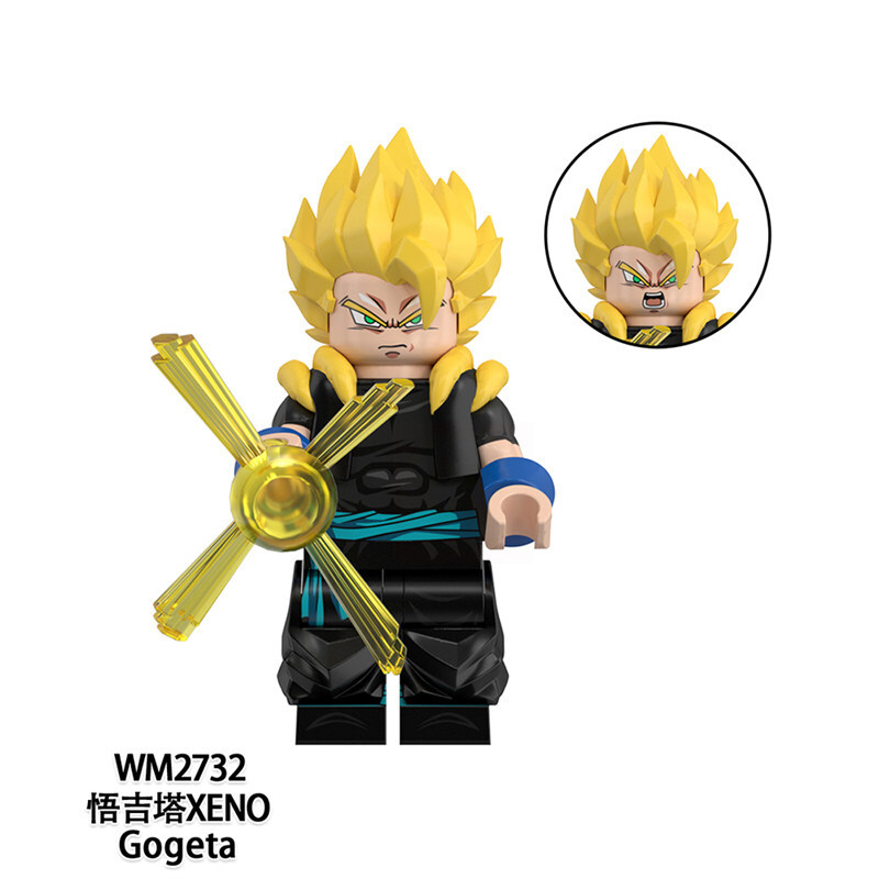 Dragon Ball Xeno Gogeta Custom Minifigures Fit Lego WM6185 WM2732