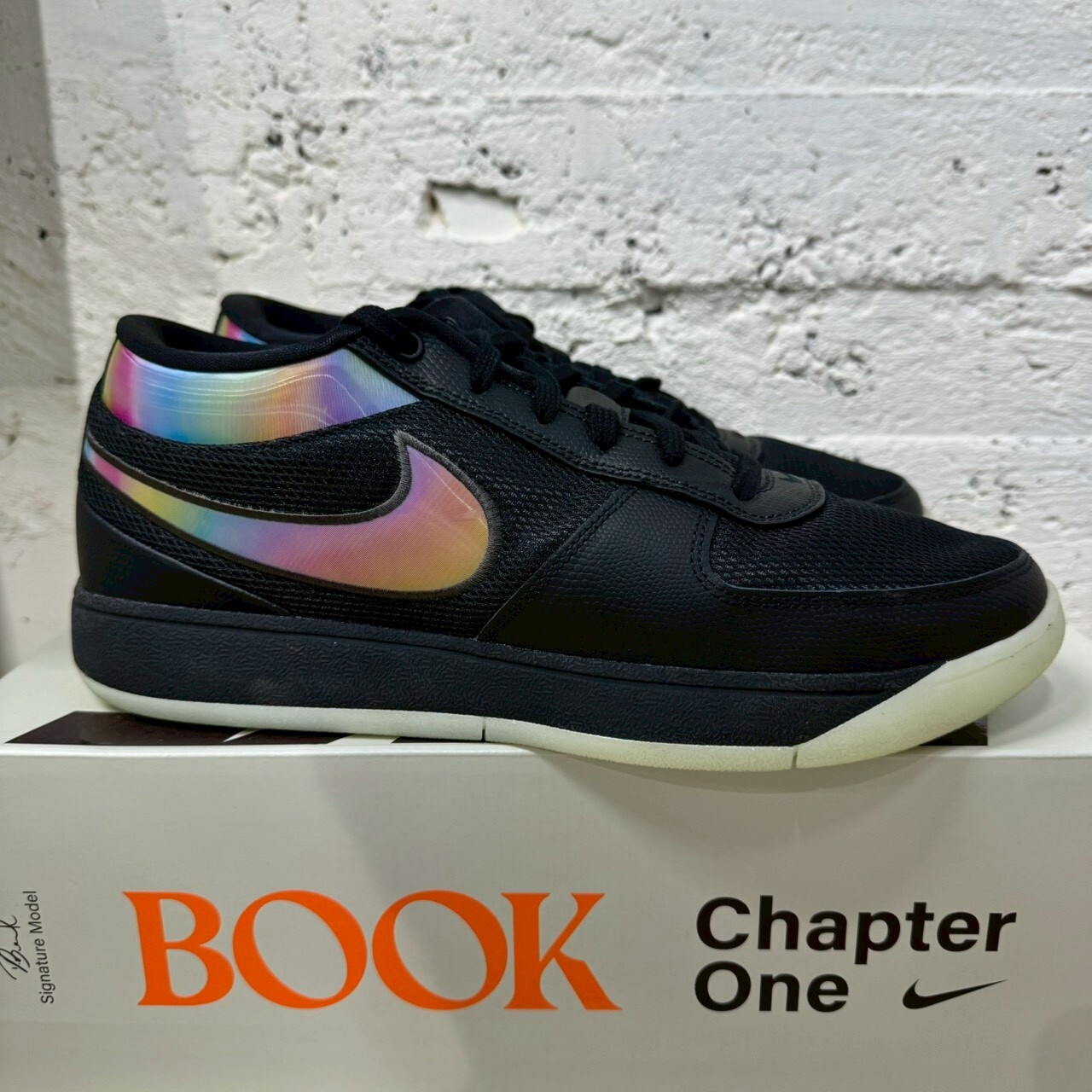 西門現貨 [ 二手US11/29CM] NIKE BOOK 1 NIGHT EP 黑彩虹 炫彩夜光 籃球 實戰鞋【IM7443-001】CHAPTER ONE