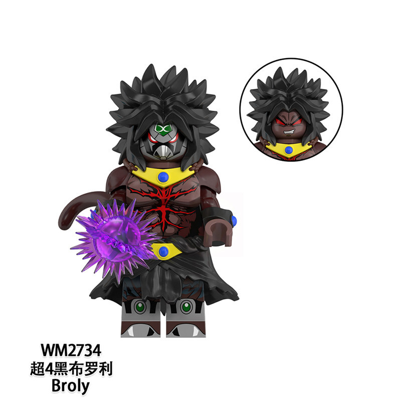 Dragon Ball Broly Custom Minifigures Fit Lego WM6185 WM2734