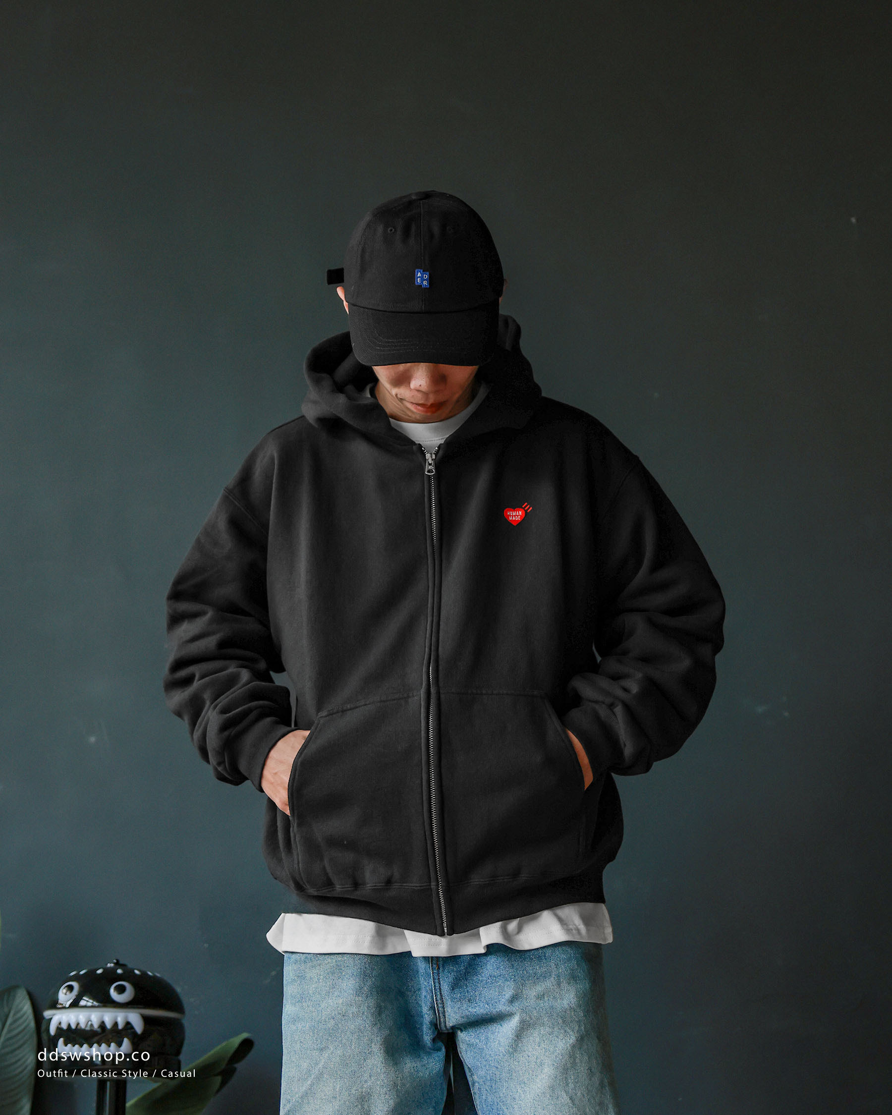 HUMAN MADE Classic Zip-Up Sweat Hoodie 【公式通販】