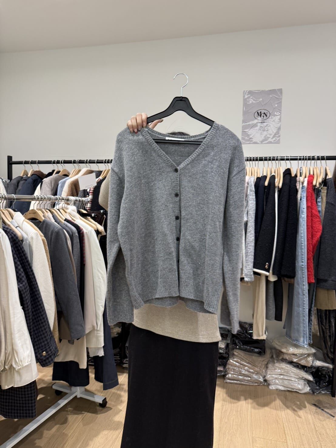 MN4915 灰色日常針織冷衫 *特價* (優惠碼同充值購物金不適用)