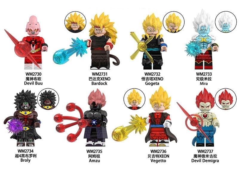 Dragon Ball Custom Minifigures Minifigs Set Fit Lego WM6185