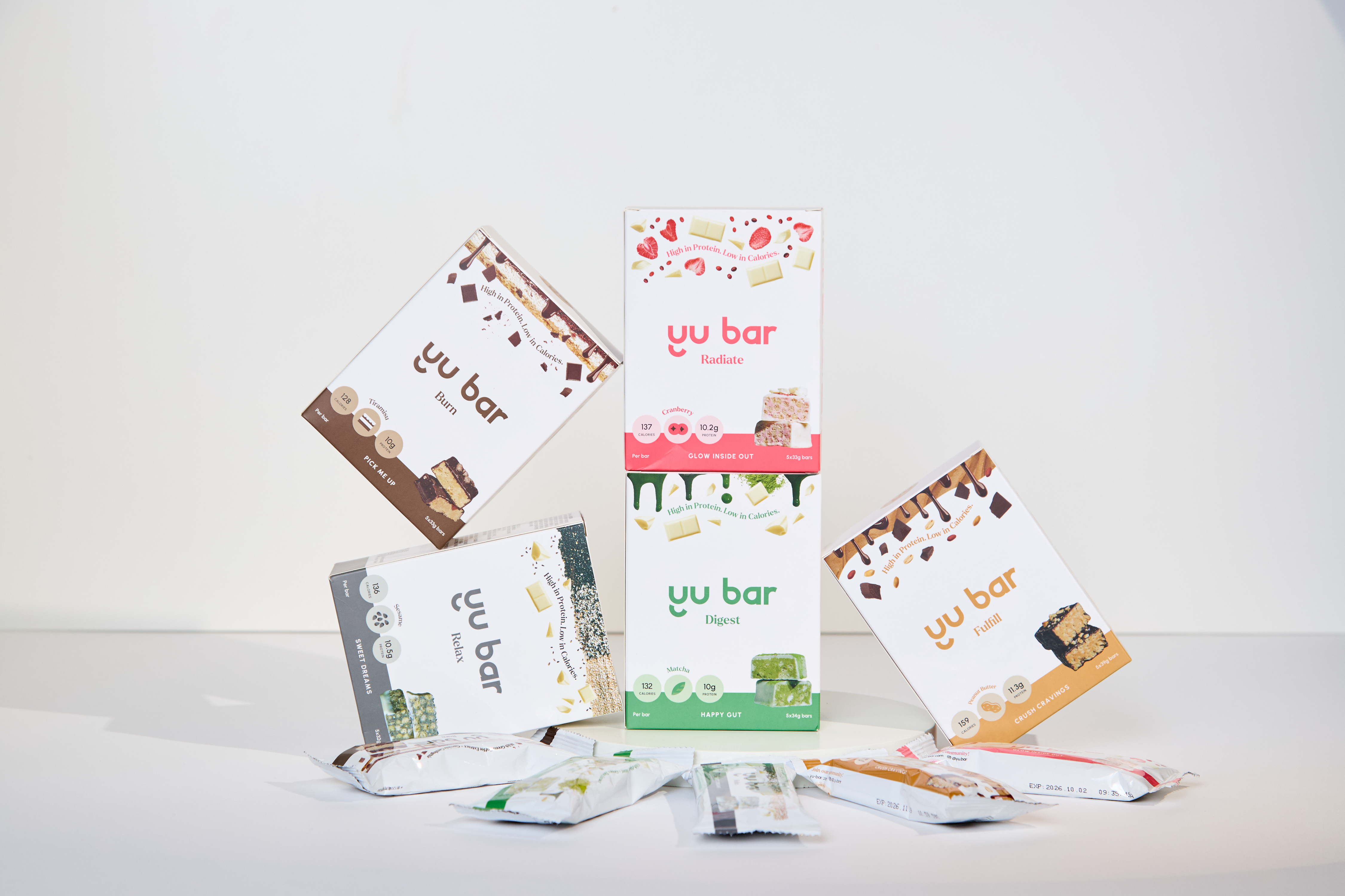 不論是控制體重、運動後補給、或下午茶健康點心，Yu Bar 讓你精準掌握攝取熱量，同時享受美味。