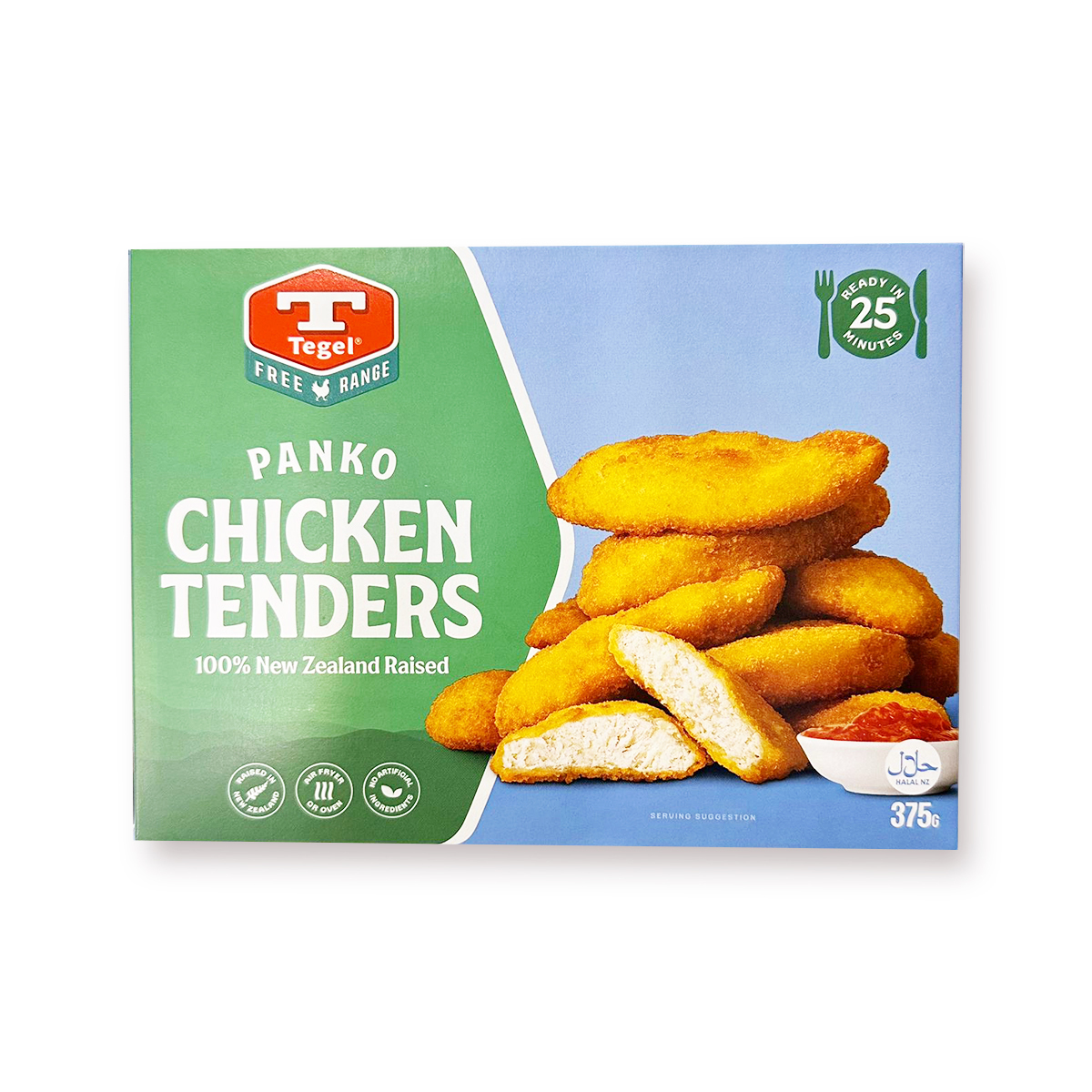 【綠】Tegel 紐西蘭走地日式脆雞柳│氣炸│焗爐│加熱即食│party (est.340-375g)(急凍-18C)