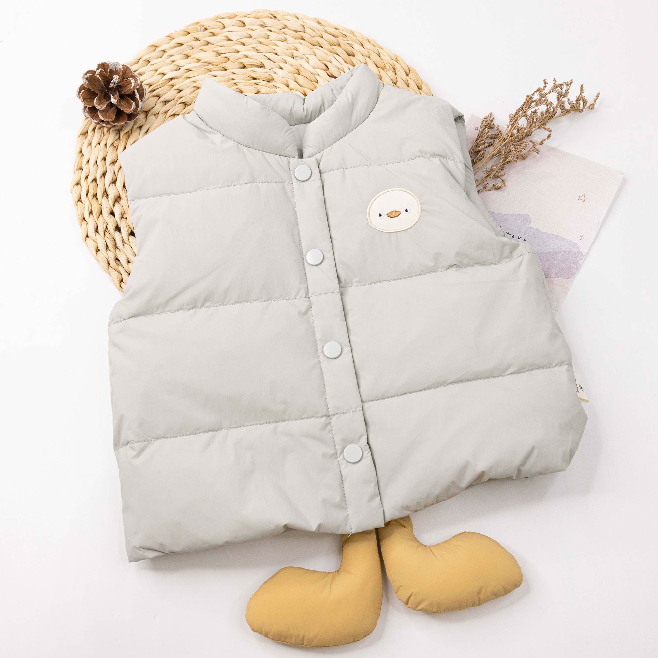 【H55708】企鵝立體造型羽絨背心