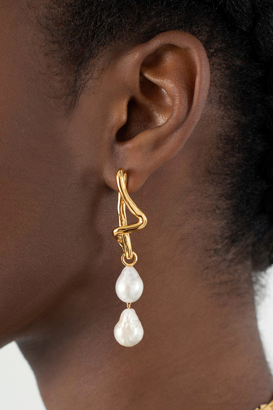 MISSOMA｜MOLTEN 垂墜巴洛克珍珠耳環