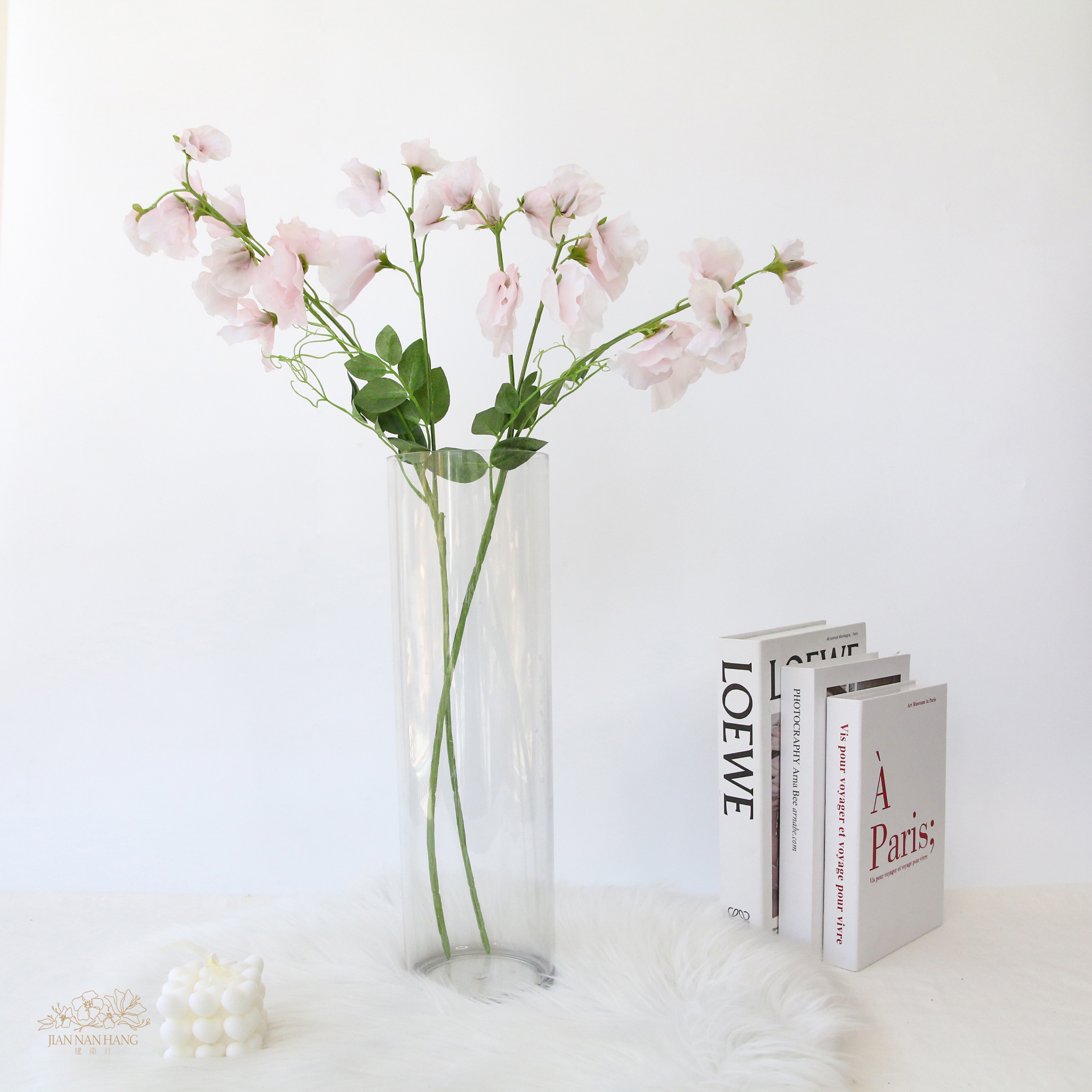 人造花 香碗豆 粉