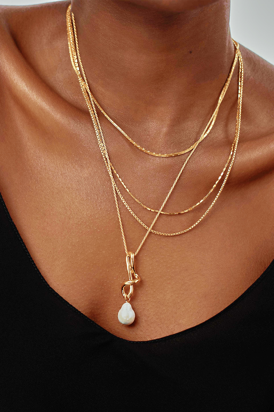 MISSOMA｜MOLTEN 垂墜巴洛克珍珠項鍊