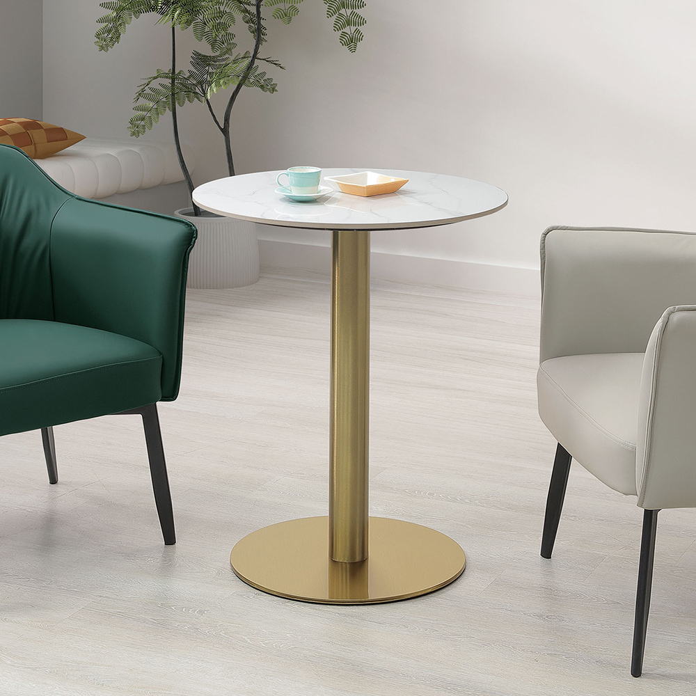 高頓2尺岩板圓型餐桌/小圓桌/休閒桌/商業洽談桌/商務桌