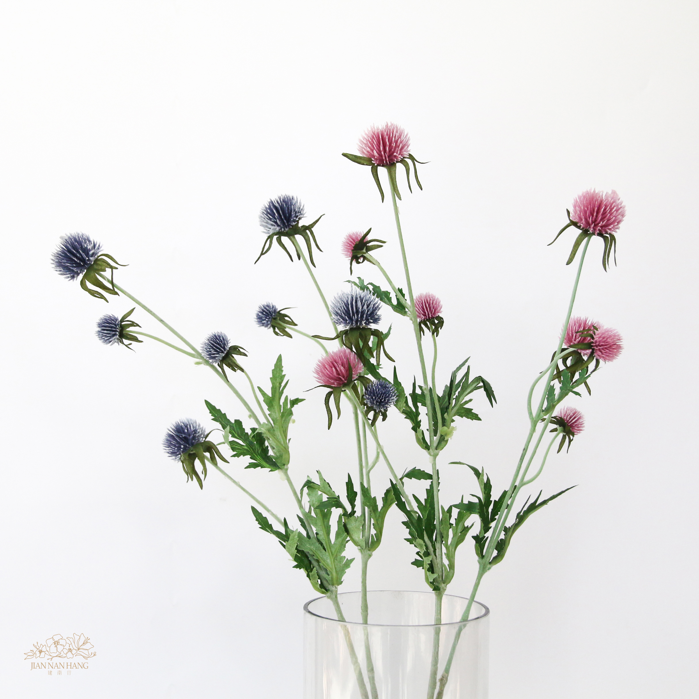 人造花 長枝球薊 2色