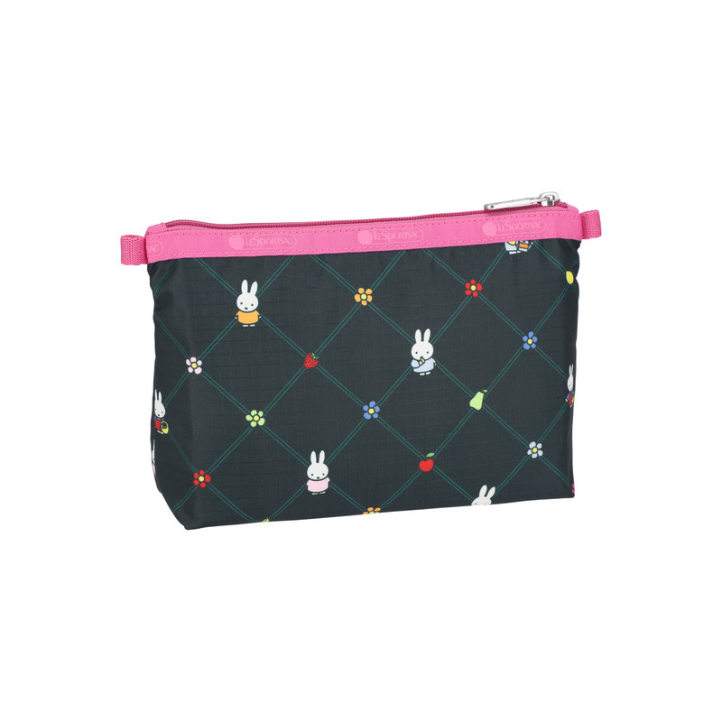 雙層化妝袋 (MIFFY ORCHARD GREEN/PINK)