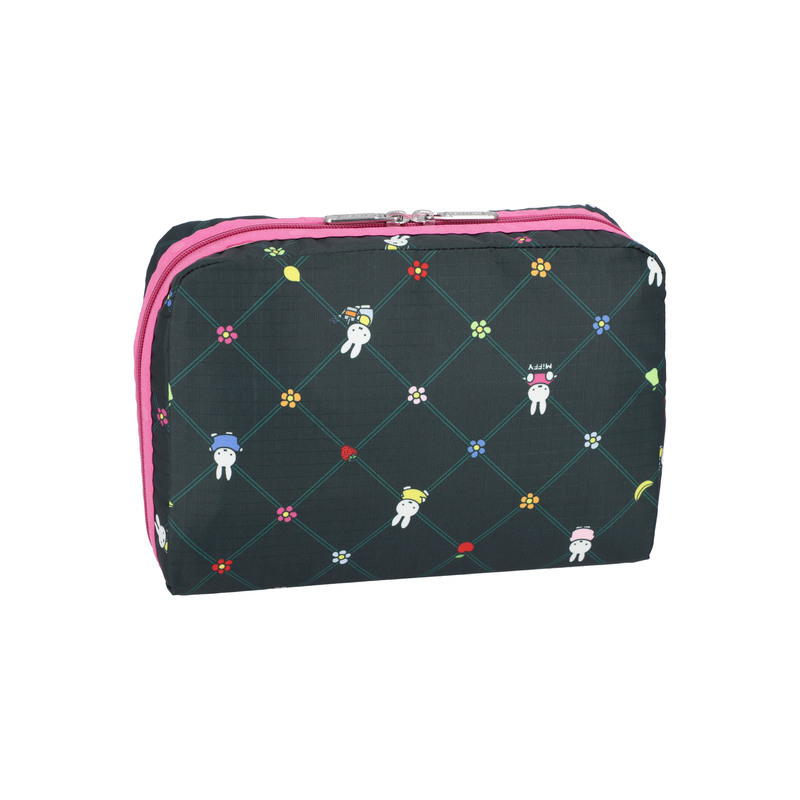 加大型化妝包 (MIFFY ORCHARD GREEN/PINK)