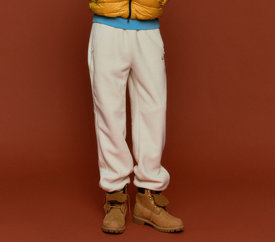 韓國 KODAK柯達｜雲朵微刷毛抽繩 Jogger 束口褲