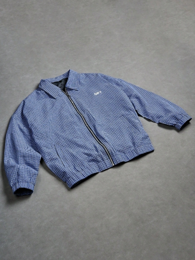 KADMAX大尺碼-男士藍色拉鍊夾克日常外套〈KSMS2724〉