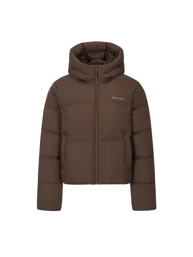 【代購】Discovery 女性 Olia Glow Goose Down Short Padding 鵝絨短版羽絨外套 – 輕盈光澤・修身保暖