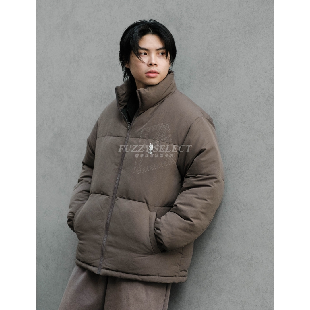 【逢甲FUZZY】日本 POLO ASSN. x MONO-MART 美國 馬球 刺繡 Logo 立領 羽絨外套