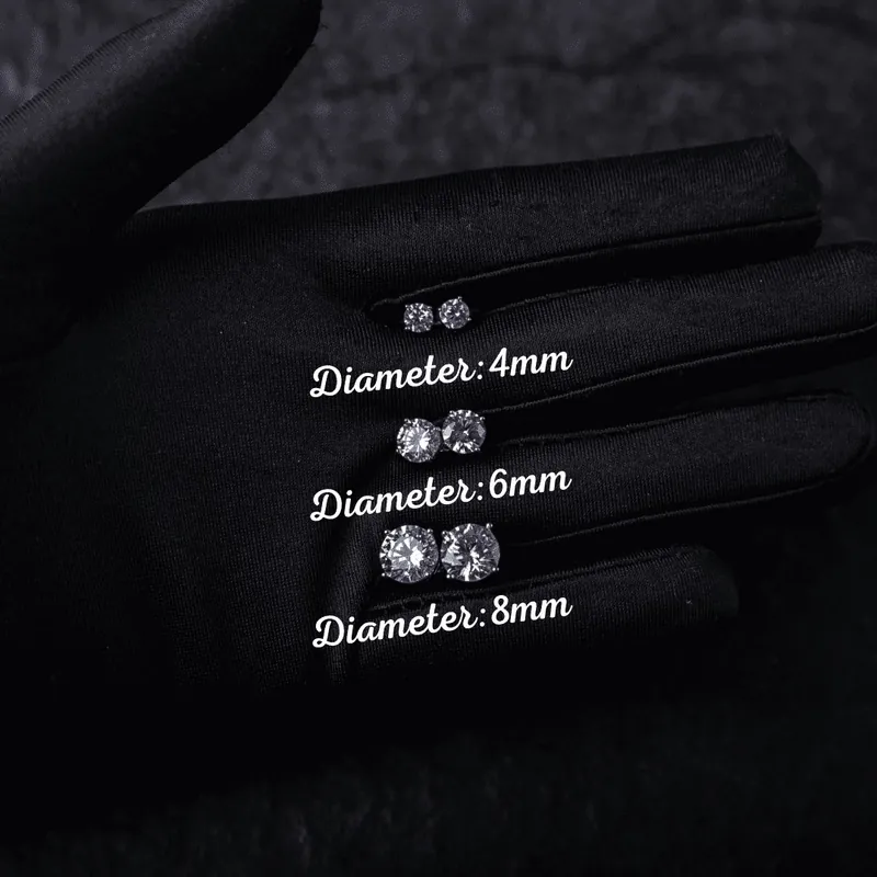 代購-Gold Coast 925純經典圓鑽莫桑石耳釘