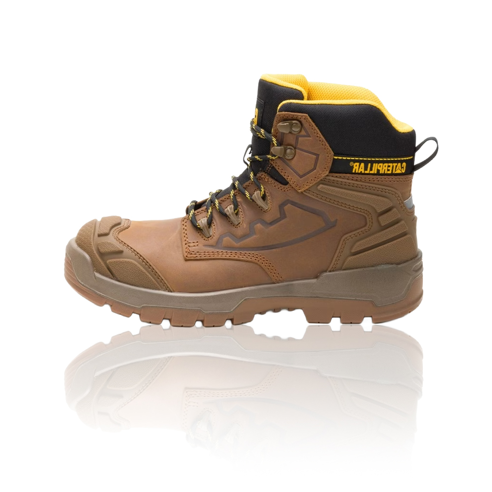 CAT CA726462 防水工裝中筒靴 沉穩棕 男款