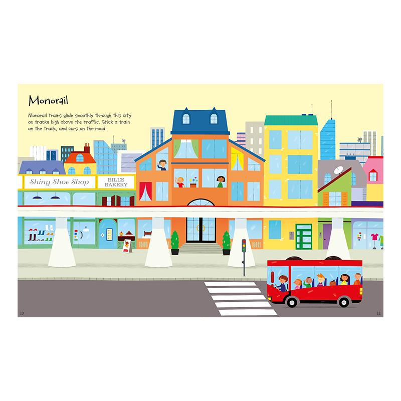 Usborne 第一本火車貼紙書