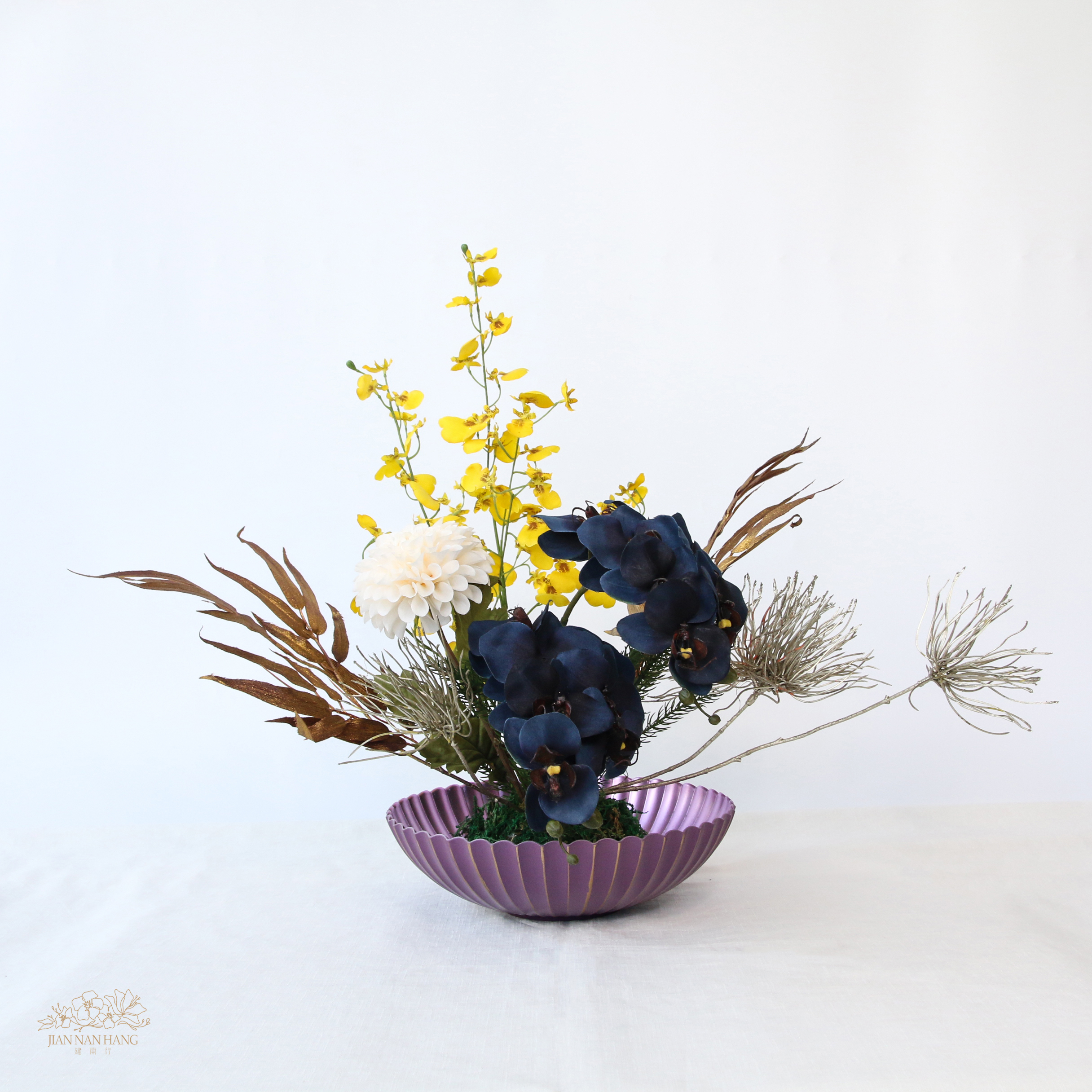 塑膠花器 IKI 球形花盆 中 2色