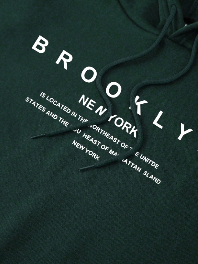 KADMAX大尺碼 - 大碼綠色休閒英文字帽TEE〈KSMS2725〉