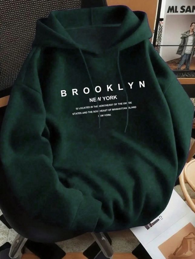 KADMAX大尺碼 - 大碼綠色休閒英文字帽TEE〈KSMS2725〉