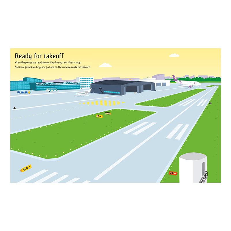 Usborne 第一本機場貼紙書