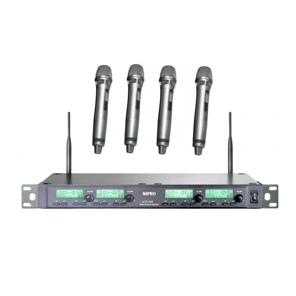 MIPRO Mipro / ACT-949MAX接收器 +ACT-999H無線麥克風*4