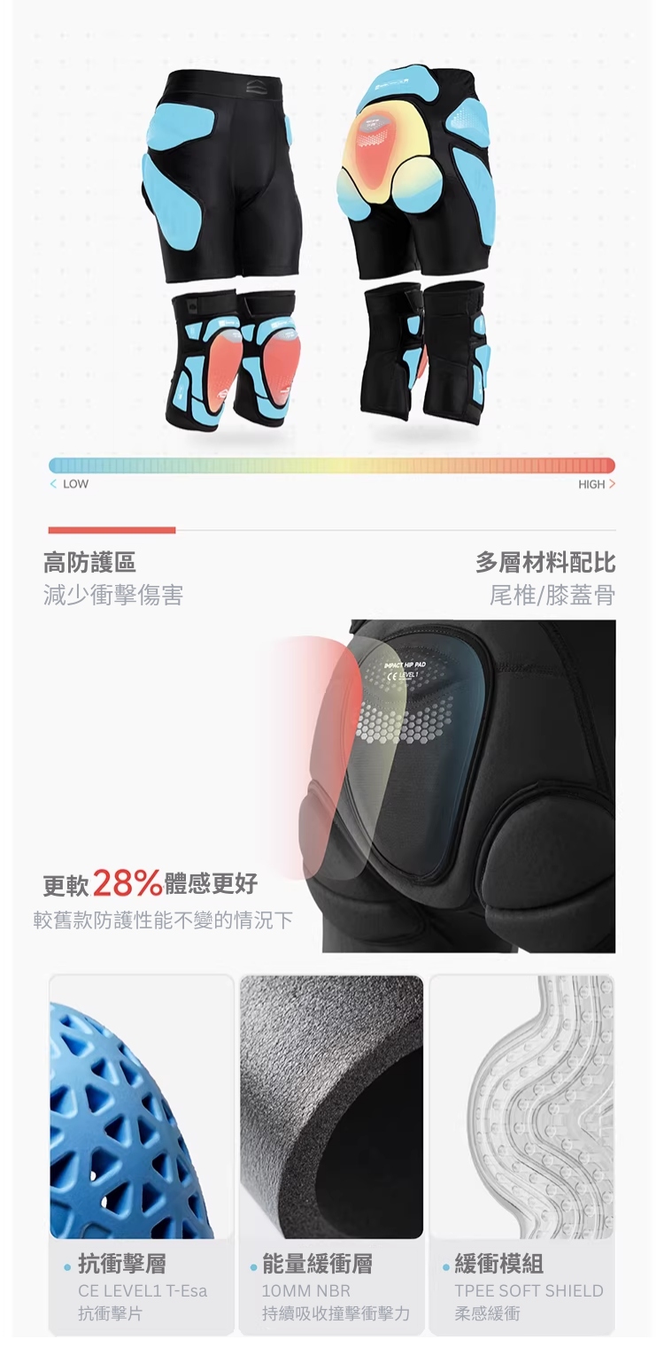【藍熊】Waterbear 3.0 滑雪防摔褲_Waterbear 3.0 IMPACT SHORTS