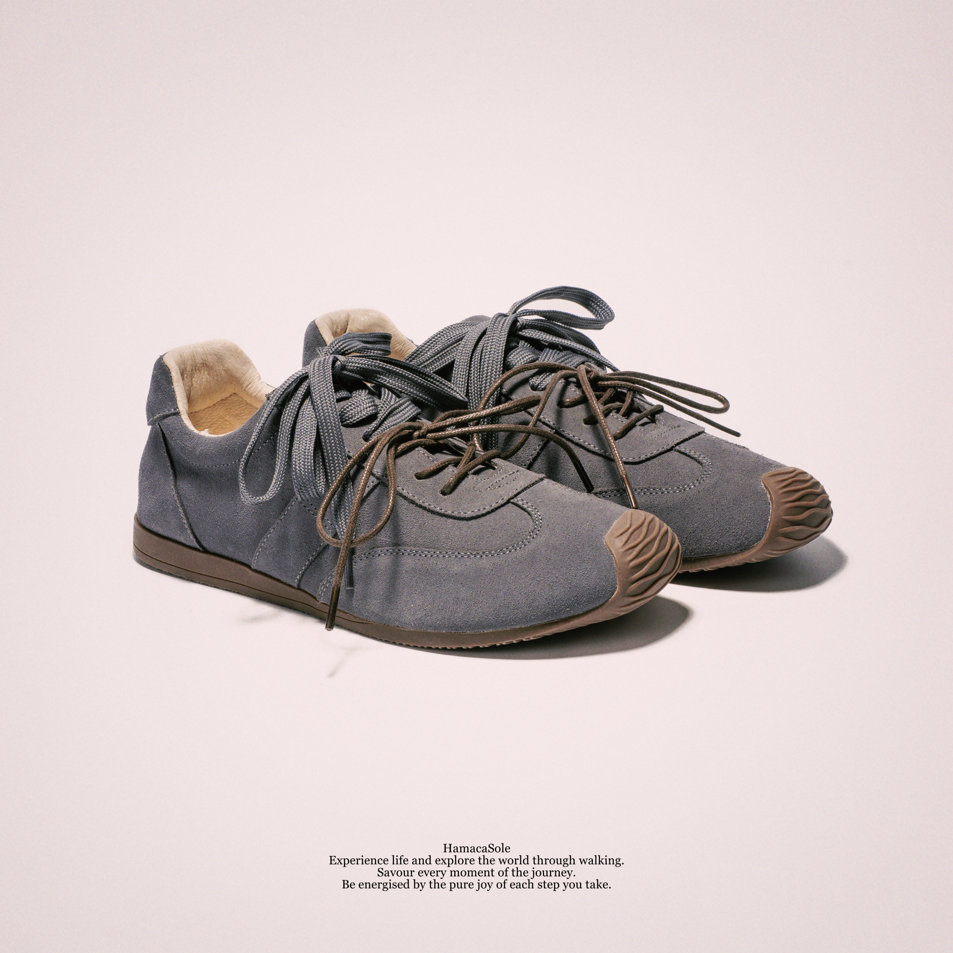 Pulso 真皮復古休閒鞋 (霧藍) 女款｜哈漫克【官網獨家】HamacaSole