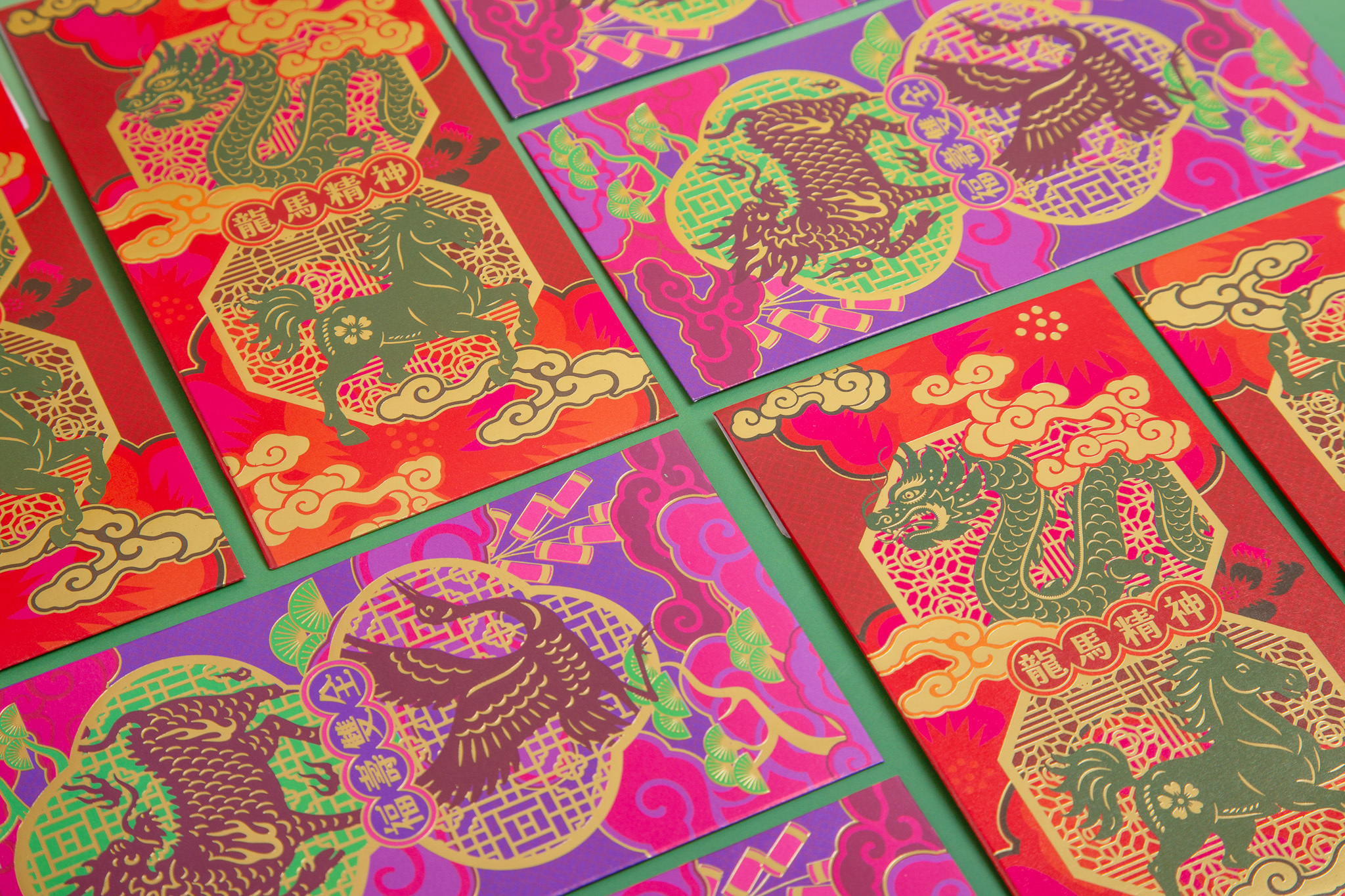 祥瑞騰舞丨利是廊 香港利是封