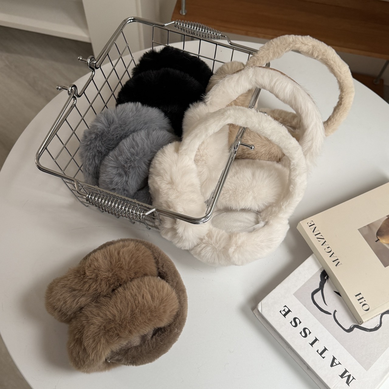 秋冬可折疊毛絨耳罩