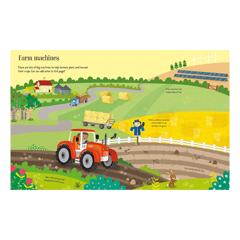 Usborne 第一本農場貼紙書