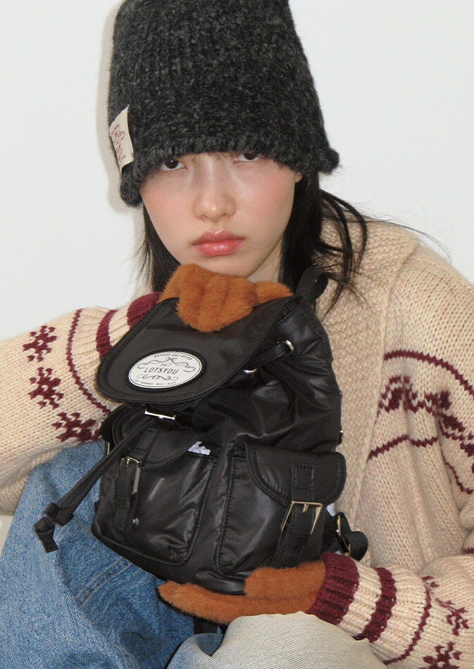 韓國 Lotsyou Jennie 權恩妃等韓星同款 90's復古雲朵後背包 - 5款