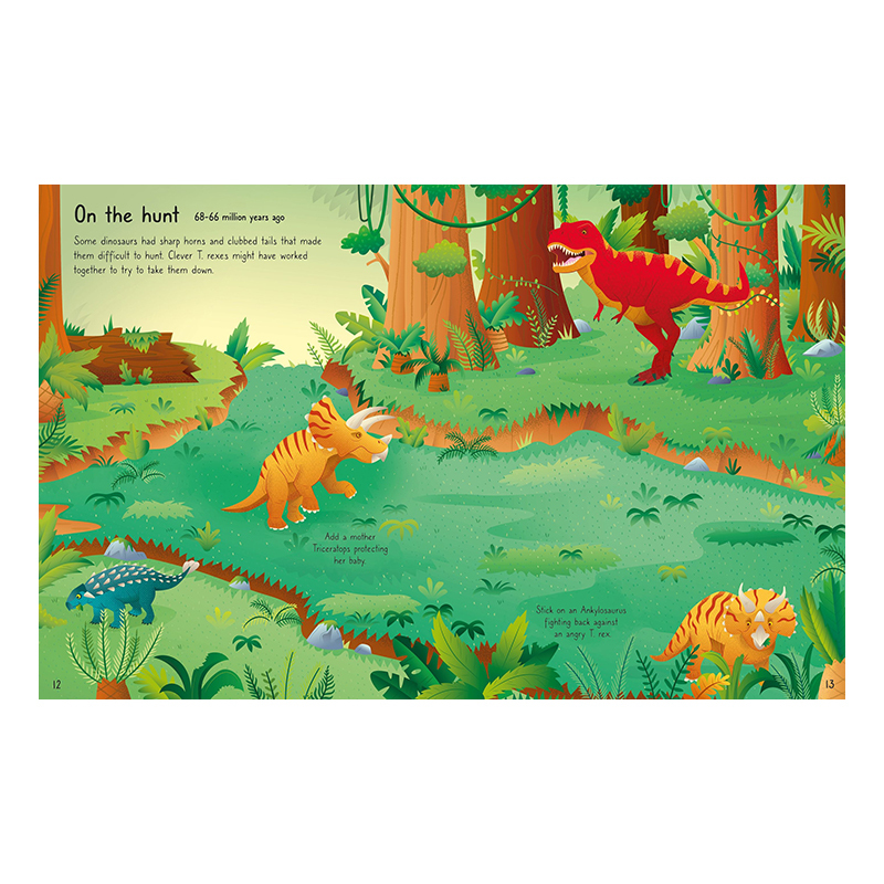 Usborne 第一本霸王龍貼紙書