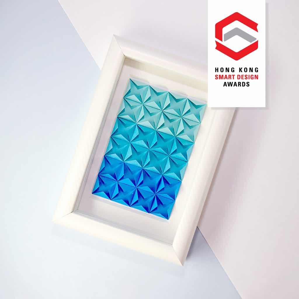 Paper Diamond-藍色系立體紙雕