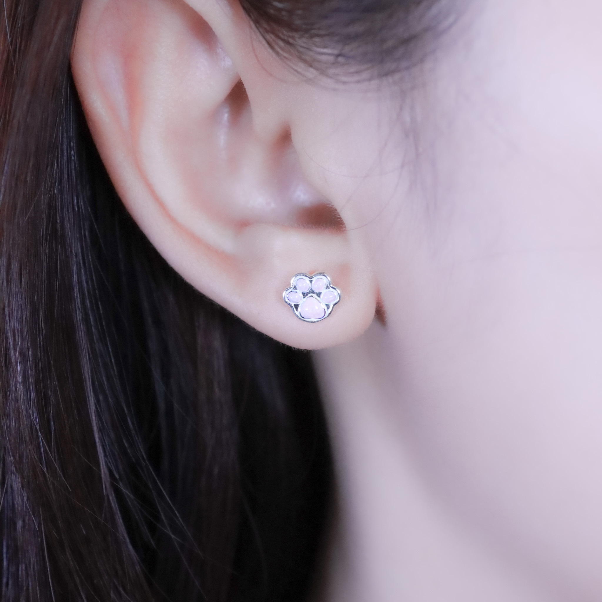 | 999足銀 | 可愛擊掌耳環2.0（藍色/粉色） | EA1100 |