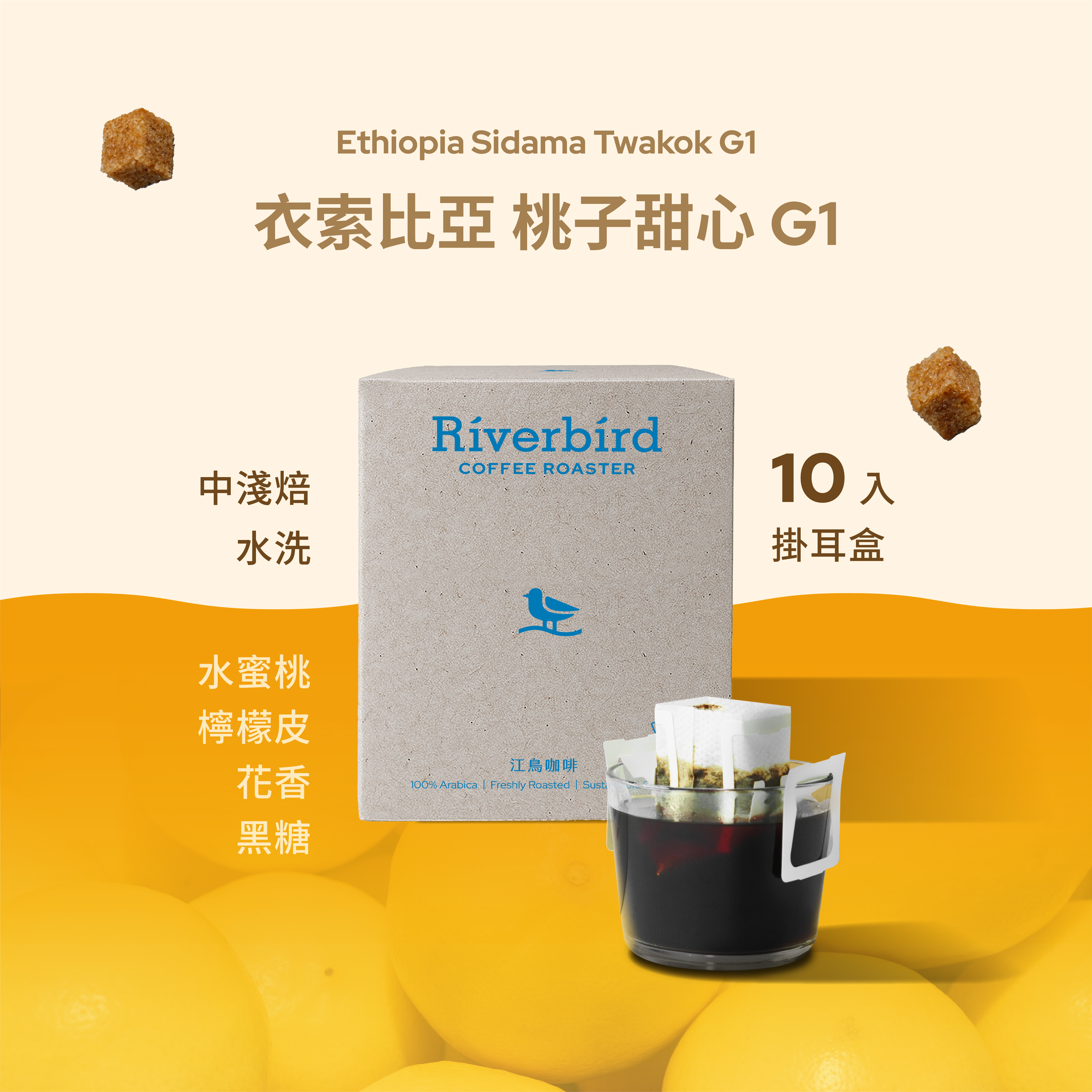 【一期一會】《10入掛耳》衣索比亞 桃子甜心 中淺焙/水洗