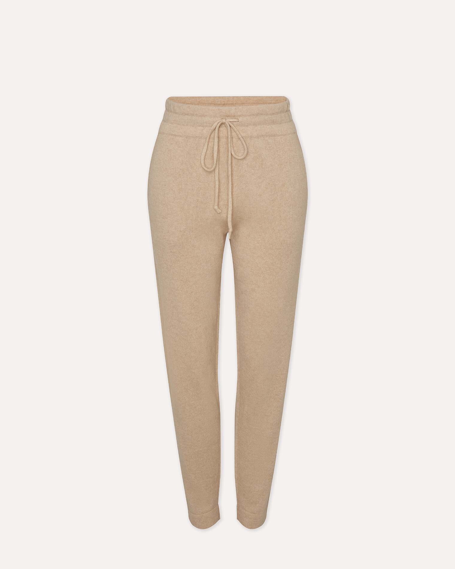 KUJTEN 針織羊絨褲(米)