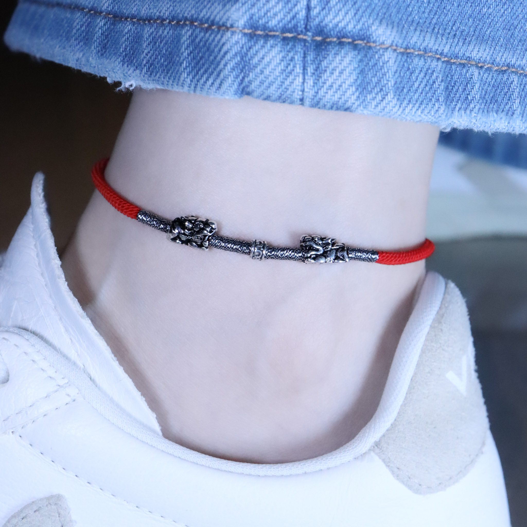 | 925純銀丨貔貅玄學腳鏈 | AN0140 |