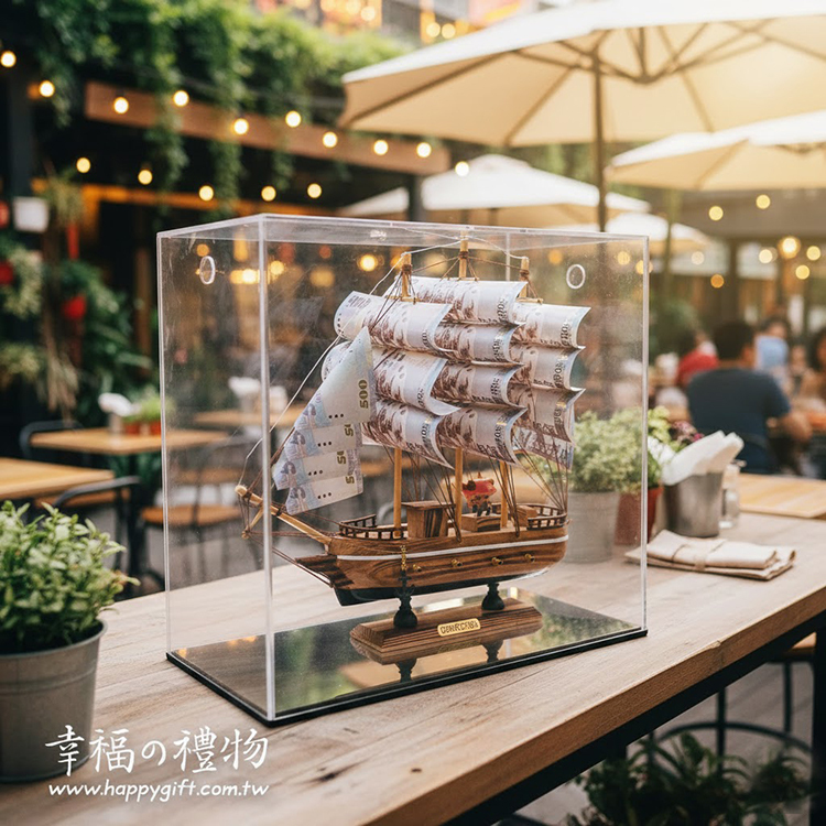 帆船鈔票,一帆風順禮盒, successfully boat gift box